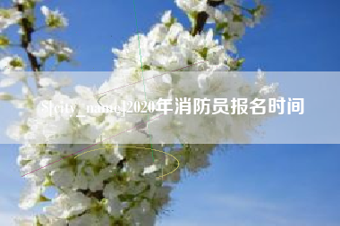 莱州2020年消防员报名时间