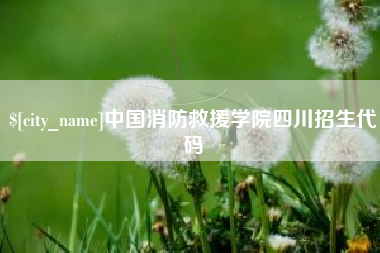 莱州中国消防救援学院四川招生代码