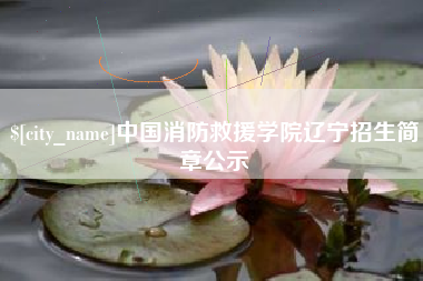 莱州中国消防救援学院辽宁招生简章公示