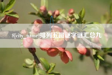 莱州排列五图谜字谜汇总九