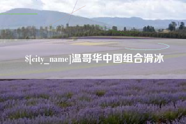 莱州温哥华中国组合滑冰