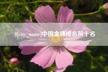 莱州中国金牌排名前十名