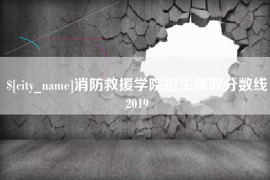 莱州消防救援学院招生录取分数线2019