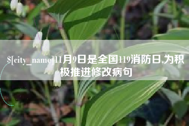 莱州11月9日是全国119消防日,为积极推进修改病句
