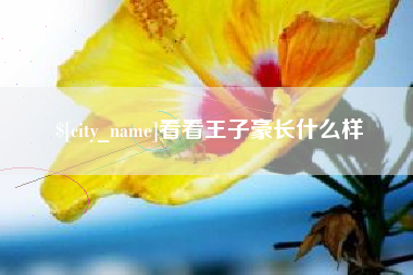 莱州看看王子豪长什么样