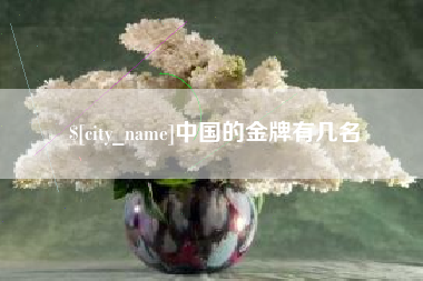 莱州中国的金牌有几名
