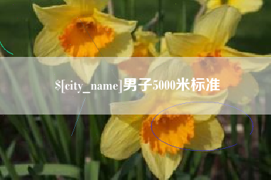莱州男子5000米标准