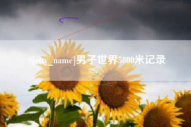 莱州男子世界5000米记录