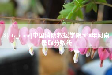 莱州中国消防救援学院2020年河南录取分数线