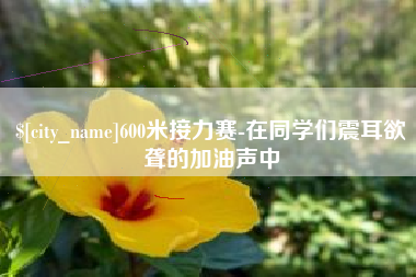 莱州600米接力赛-在同学们震耳欲聋的加油声中