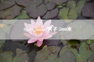 莱州男子 5000米