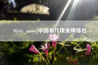 莱州中国有几块金牌排名