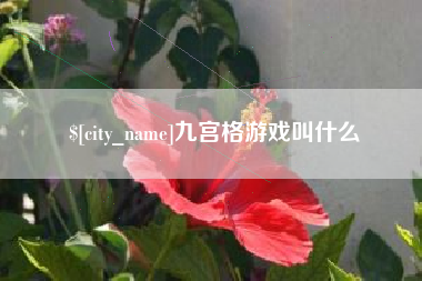莱州九宫格游戏叫什么