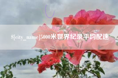 莱州5000米世界纪录平均配速