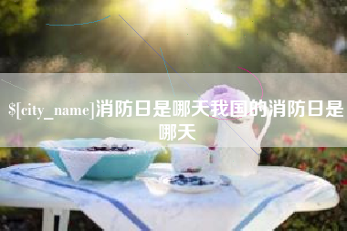 莱州消防日是哪天我国的消防日是哪天