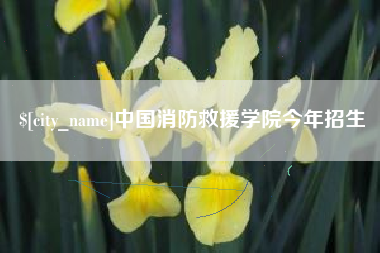 莱州中国消防救援学院今年招生