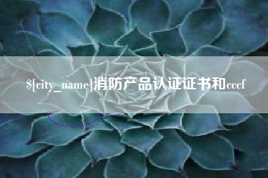 莱州消防产品认证证书和cccf