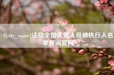 莱州法院全国失信人员被执行人名单查询官网