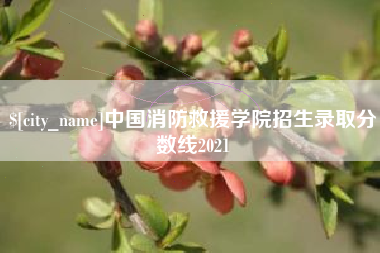 莱州中国消防救援学院招生录取分数线2021