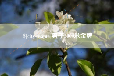 莱州男子5000米金牌