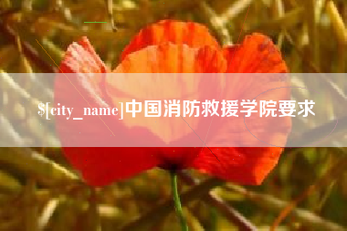 莱州中国消防救援学院要求