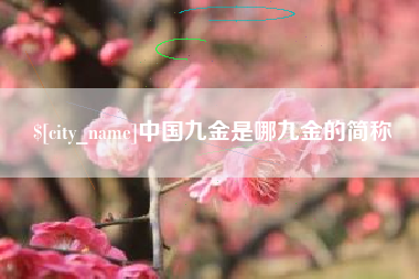 莱州中国九金是哪九金的简称