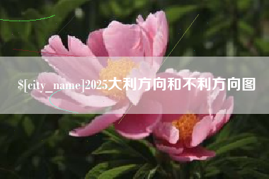 莱州2025大利方向和不利方向图