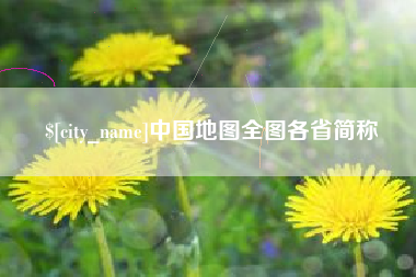 莱州中国地图全图各省简称