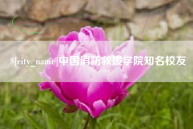 莱州中国消防救援学院知名校友