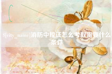 莱州消防中控证怎么考取需要什么条件