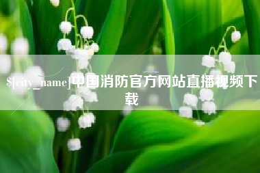 莱州中国消防官方网站直播视频下载