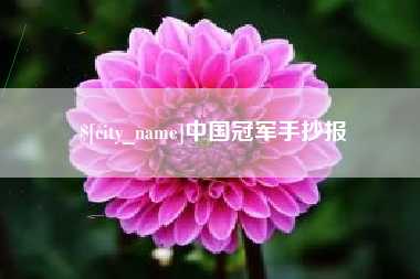 莱州中国冠军手抄报