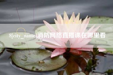 莱州消防网络直播课在哪里看