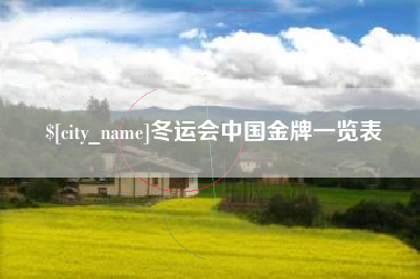 莱州冬运会中国金牌一览表