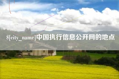 莱州中国执行信息公开网的地点