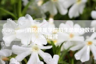 莱州消防救援学院招生录取分数线2020福建