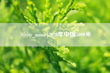 莱州2020年中国5000米