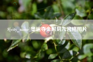 莱州奥运夺金时刻九宫格图片